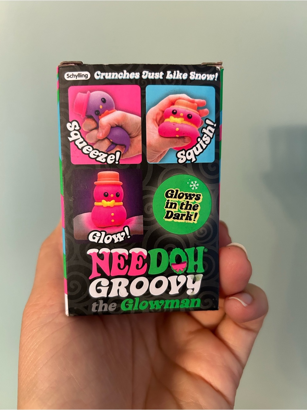 Needoh Groovy The Glowman Purple - Glows in the Dark - Crunches like Snow - Picture 2 of 6